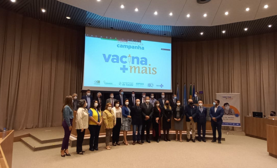 Paraná vai apoiar ações da campanha Vacina Mais, lançada em Brasília nesta quarta