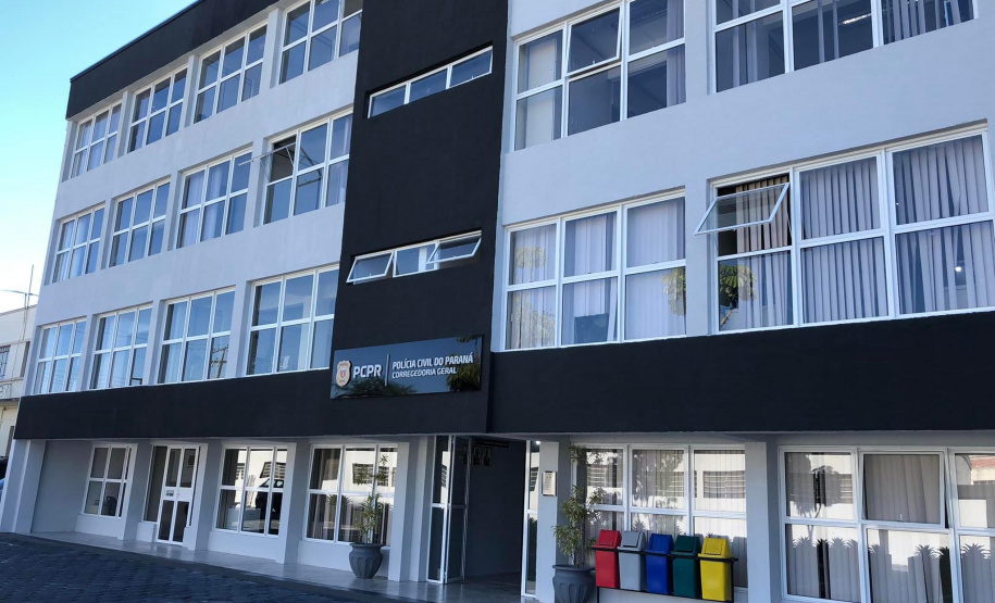 Polícia Civil finaliza revitalização do prédio da Corregedoria Geral, em Curitiba