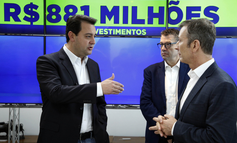 Governador Carlos Massa Ratinho Junior, recebeu representantes da empresa Volvo, que anunciaram investimentos de R$ 881 milhões na fabrica de Curitiba -