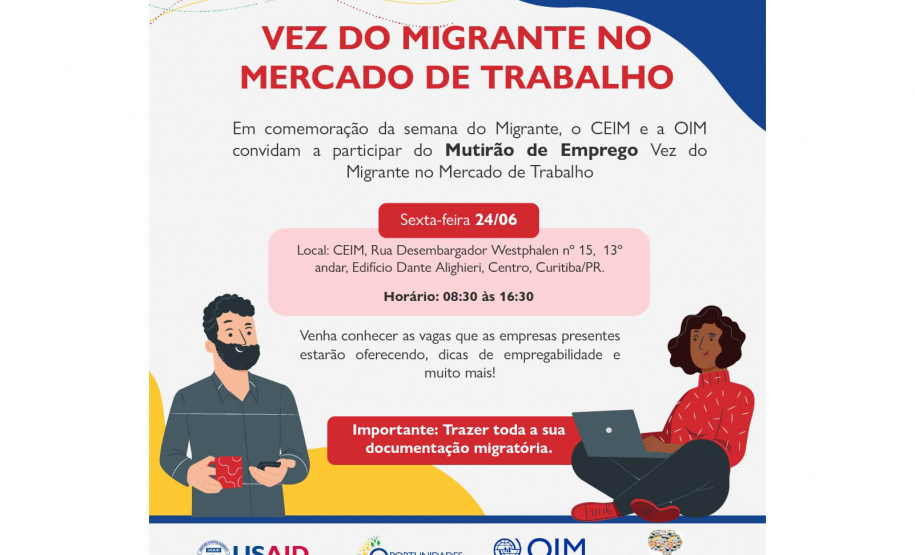 Em parceria com a ONU, Paraná realiza o primeiro Mutirão de Empregos para Migrantes
