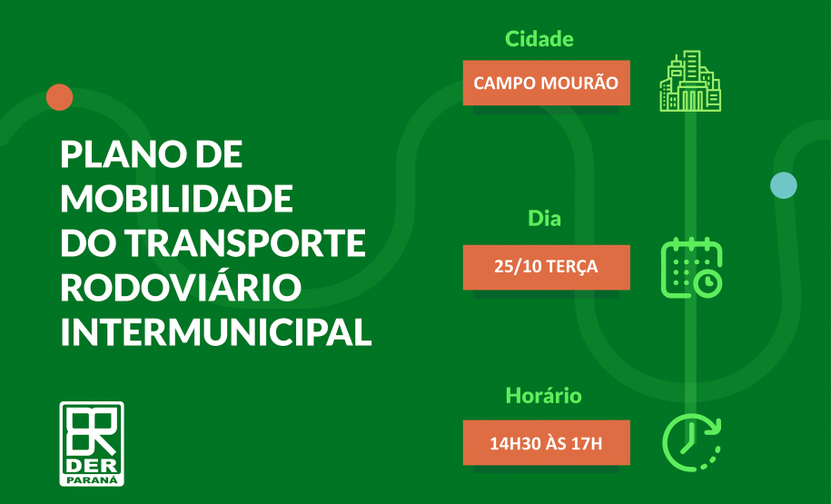 Plano de Mobilidade Intermunicipal será discutido em Umuarama e Campo Mourão no dia 25 de outubro