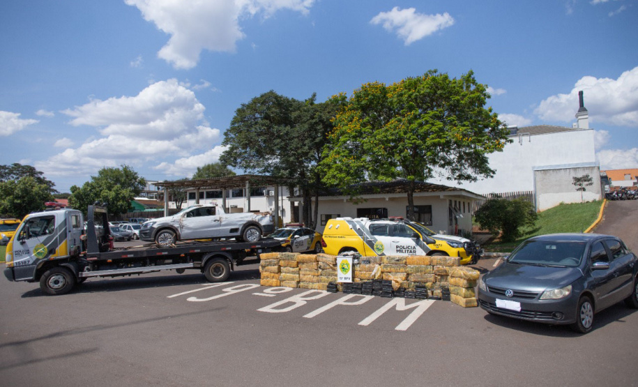 Policiais Militar apreende mais de uma tonelada de maconha no Oeste do Paraná