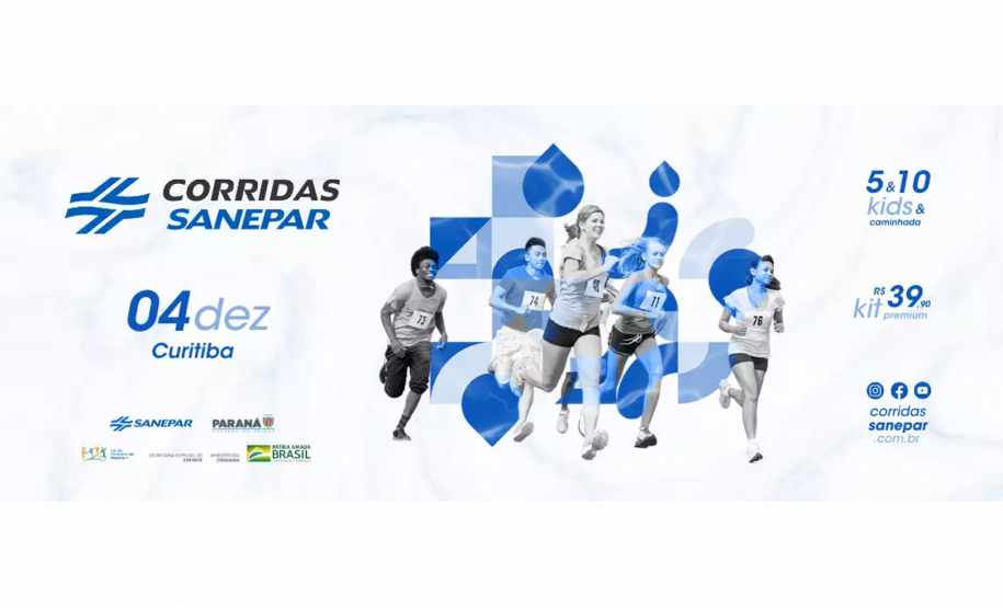 Sanepar abre inscrição para corrida de rua em Curitiba