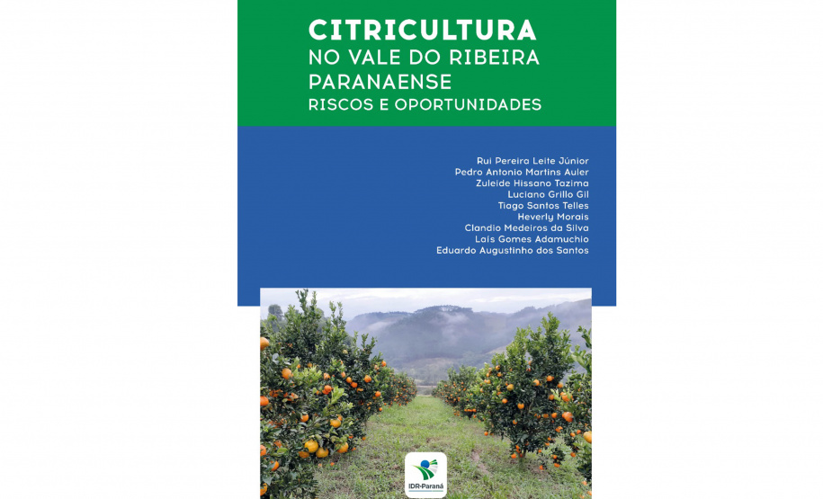 Publicação do IDR-Paraná discute oportunidades da citricultura no Vale do Ribeira
