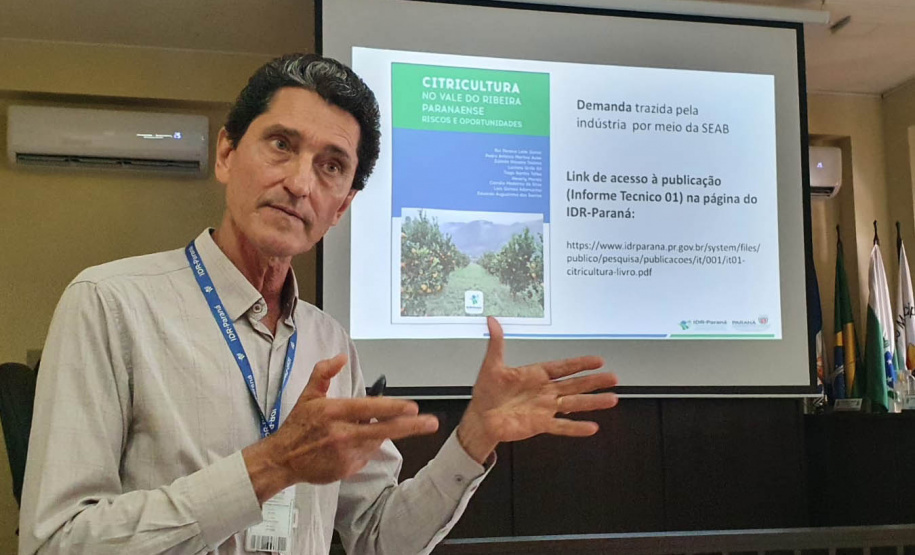 Publicação do IDR-Paraná discute oportunidades da citricultura no Vale do Ribeira