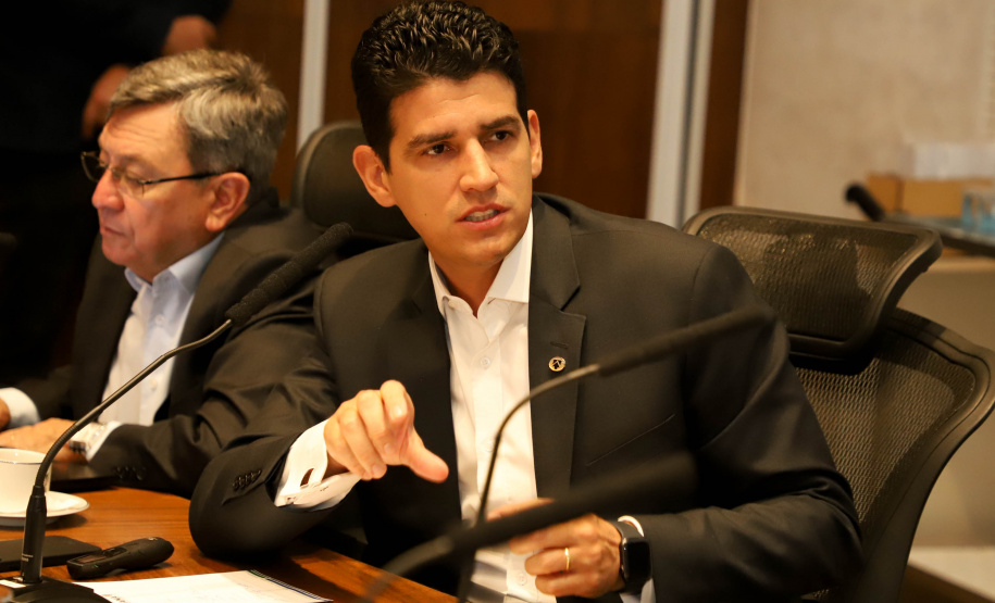 Governador Carlos Massa Ratinho Junior em agenda com Ministro da Infraestrutura Marcelo Sampaio. Foto: Ari Dias/AEN.