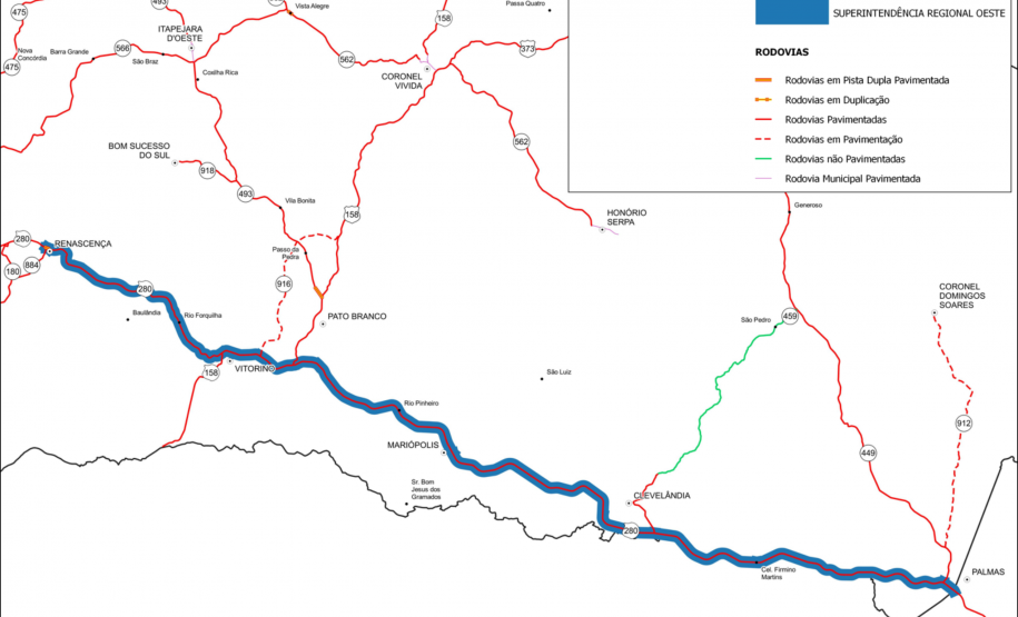 Edital de conservação da PRC-280 atrai sete empresas interessadas