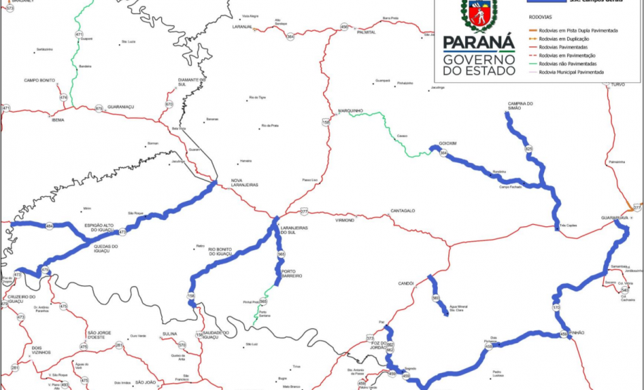 Licitação do DER/PR vai beneficiar 1,2 mi de habitantes dos Campos Gerais e região Central