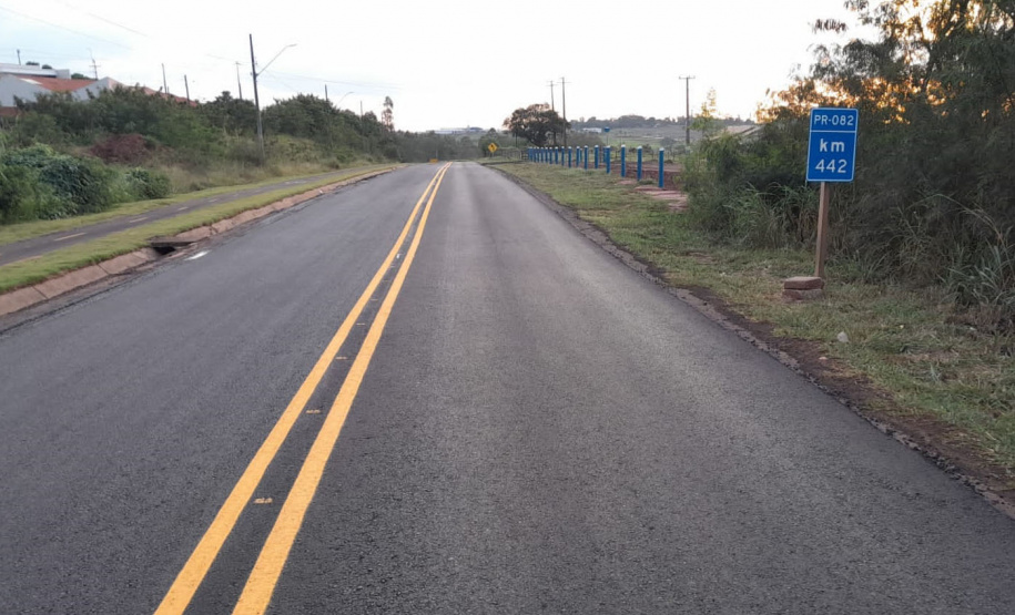 Estado conclui obras de conservação do trecho urbano da PR-082 em Terra Boa