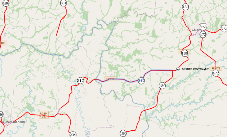 Programa de Conservação de Pavimentos do DER/PR atende rodovia de Quarto Centenário