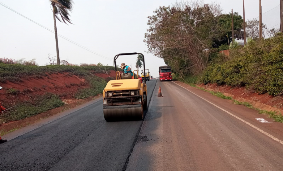 Programa de Conservação de Pavimentos do DER/PR atende rodovia de Quarto Centenário