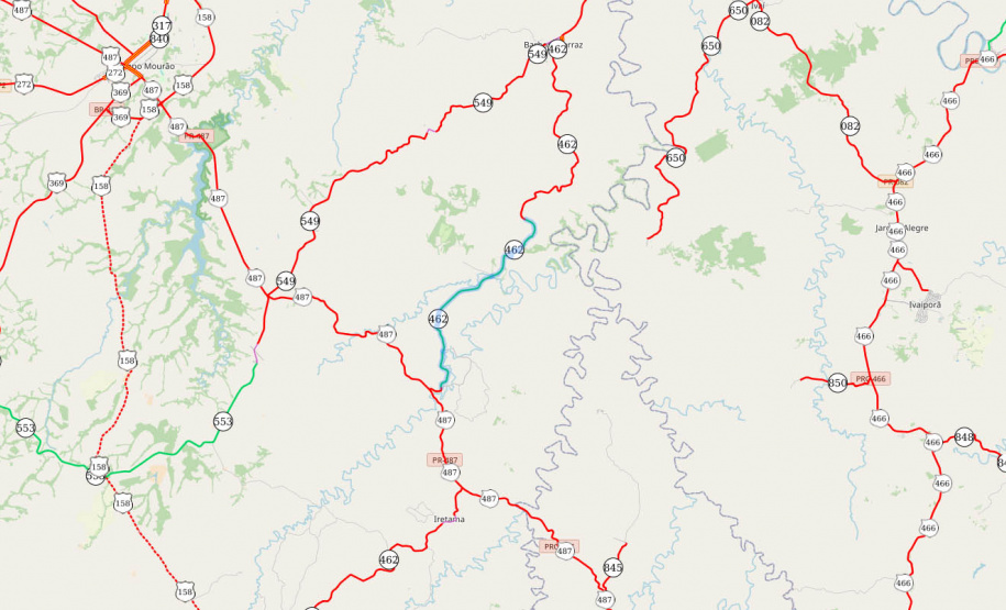 Recuperação da PR-462 beneficia distrito que abriga polo turístico do Centro-Oeste