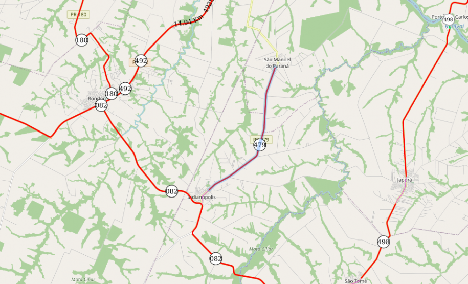 Recuperação de rodovia entre São Manoel do Paraná e Indianópolis é concluída pelo DER/PR