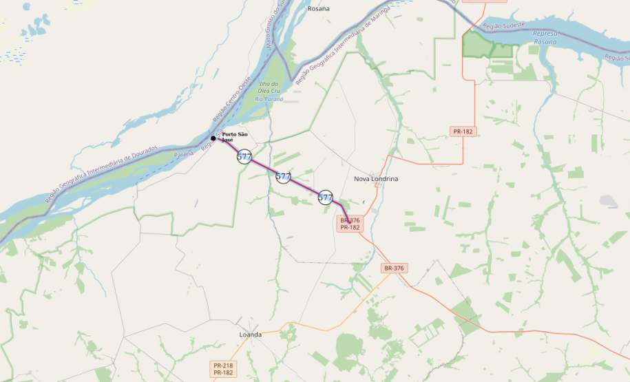 Governo realiza reforço de segurança viária entre Nova Londrina e Porto São José