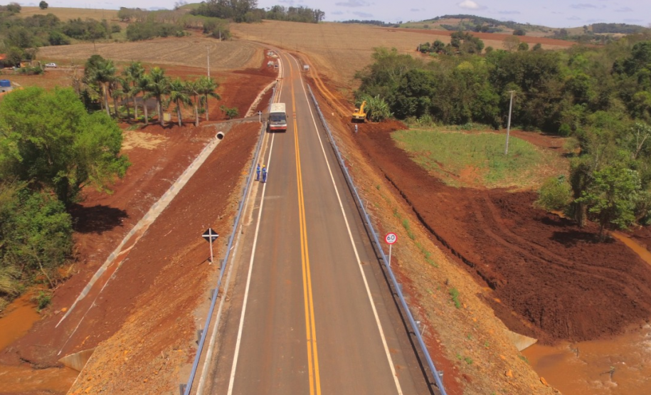 DER/PR está finalizando obras para acabar com alagamentos em rodovia no Vale do Ivaí