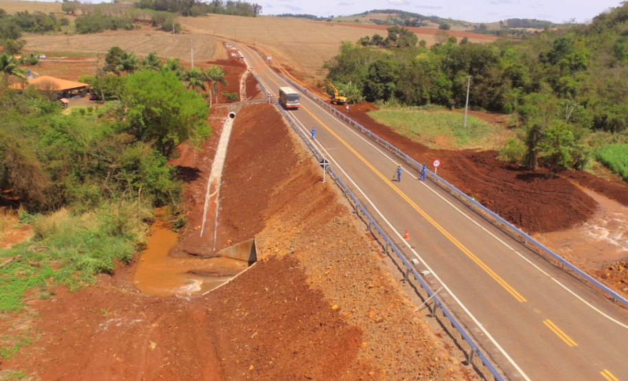 DER/PR está finalizando obras para acabar com alagamentos em rodovia no Vale do Ivaí