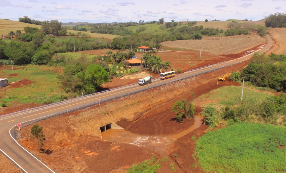 DER/PR está finalizando obras para acabar com alagamentos em rodovia no Vale do Ivaí