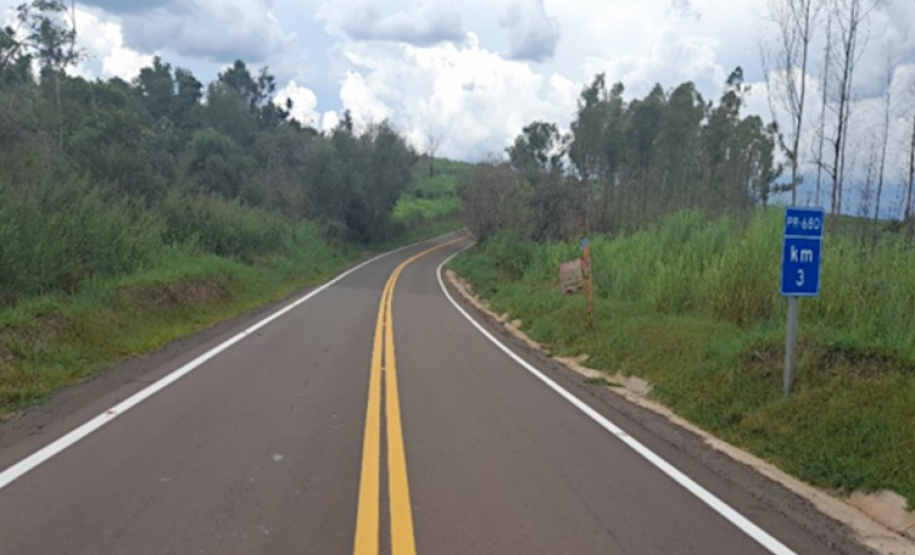 Rodovia entre Douradina e Maria Helena recebe reforço de segurança viária pelo Proseg Paraná