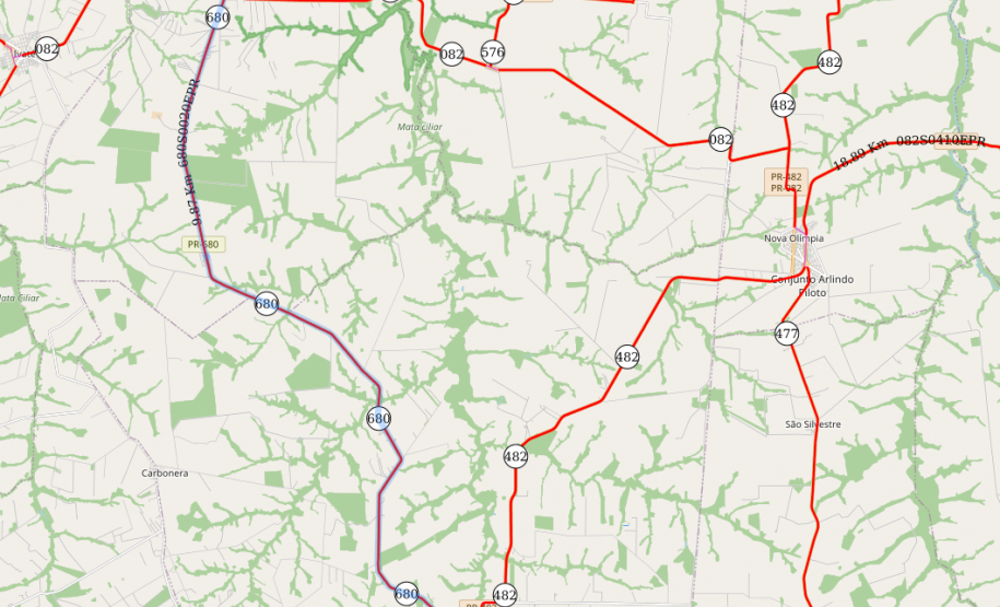 Rodovia entre Douradina e Maria Helena recebe reforço de segurança viária pelo Proseg Paraná