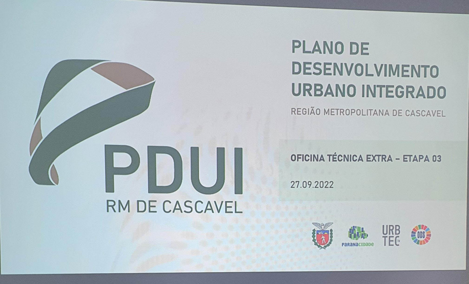 Elaboração do PDUI da Região Metropolitana de Cascavel avança mais uma etapa