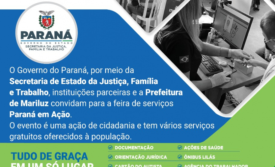 Feira de serviços Paraná em Ação chega a Mariluz nesta quarta-feira