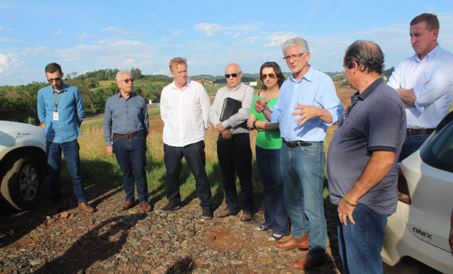 Local de construção de uma unidade da Piracanjuba, que será a maior fábrica de queijos do Brasil, em  São Jorge d'Oeste, no Sudoeste do Paraná -