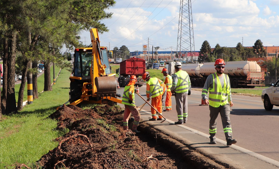 Começam as obras de reforço na segurança e iluminação no Contorno Sul de Curitiba