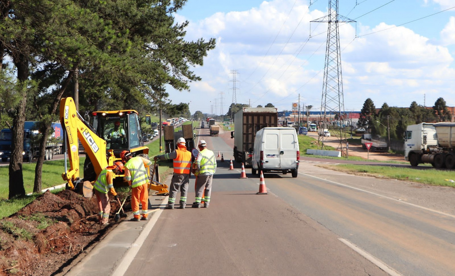Começam as obras de reforço na segurança e iluminação no Contorno Sul de Curitiba