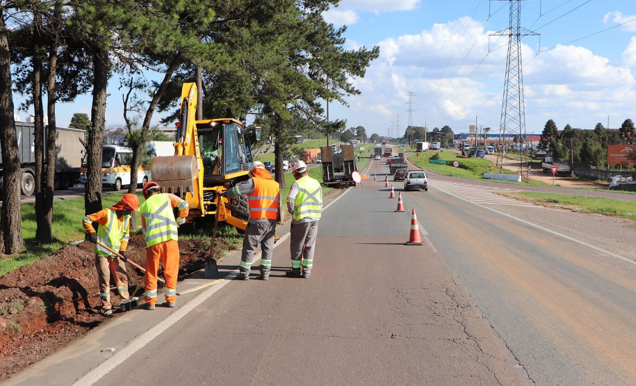 Começam as obras de reforço na segurança e iluminação no Contorno Sul de Curitiba
