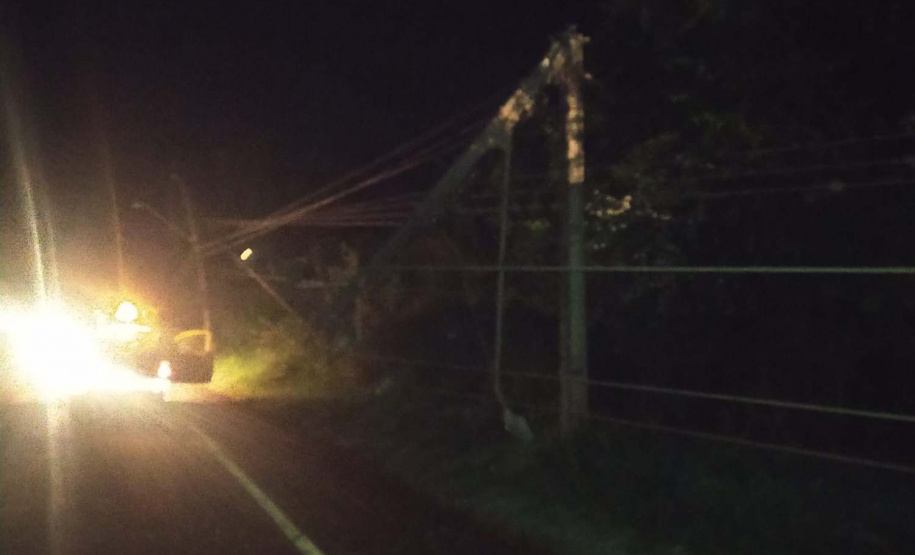 Copel trabalha para reestabelecer energia em locais atingidos por temporais- Região Vale do Ivaí -