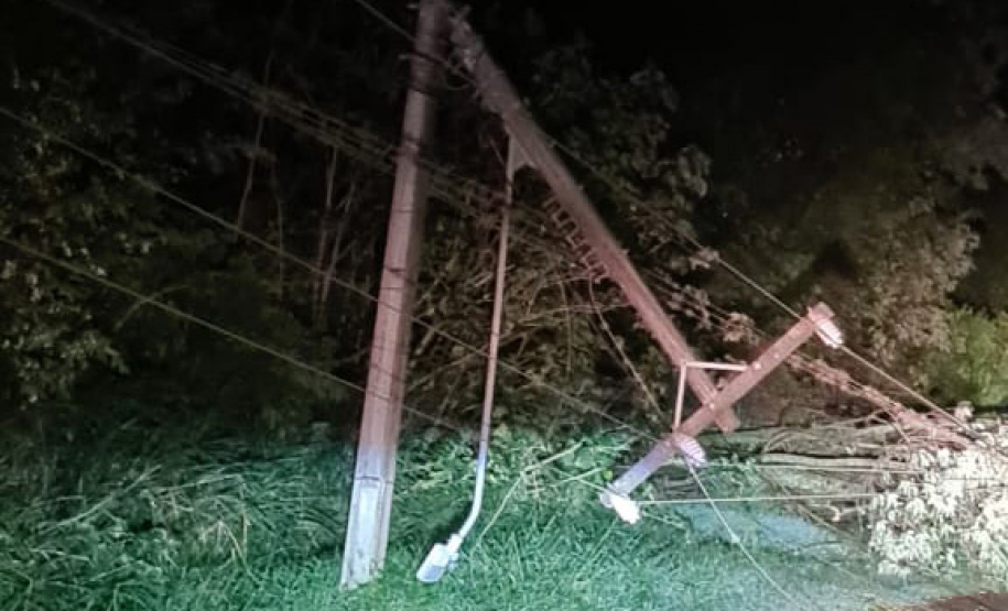Copel trabalha para reestabelecer energia em locais atingidos por temporais- Região Vale do Ivaí -