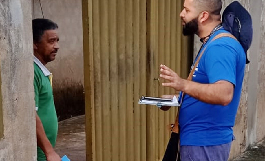 Trabalho aborda morador sobre preservação dos recursos hidricos