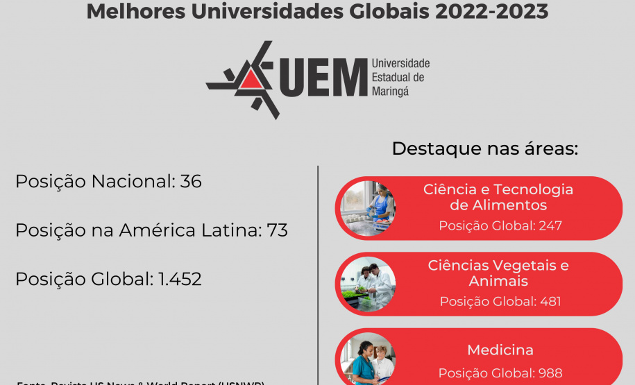 UEL, UEM e UEPG são as melhores universidades estaduais do Sul do  Brasil, avalia ranking americano