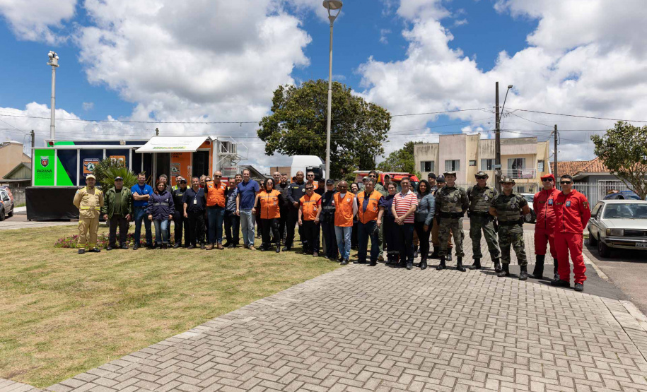 Sanepar simula evacuação no entorno da Barragem Miringuava, em São José dos Pinhais