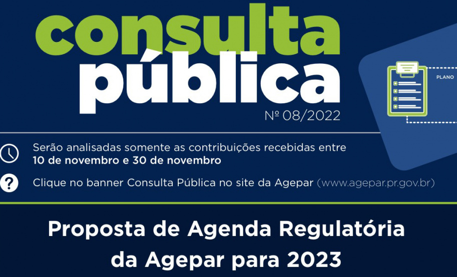 População poderá opinar sobre temas prioritários para normatização de serviços públicos em consulta pública da Agepar
