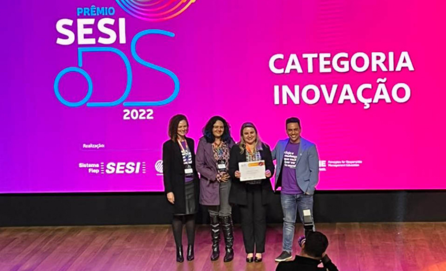 Programa Meta 20 da Sanepar recebe certificado do Prêmio Sesi 0DS 2022