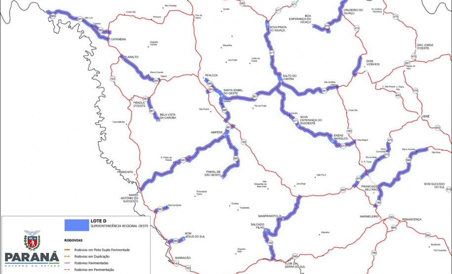 Edital de conservação de 1,4 mil km de rodovias do Oeste e Sudoeste vai para fase final