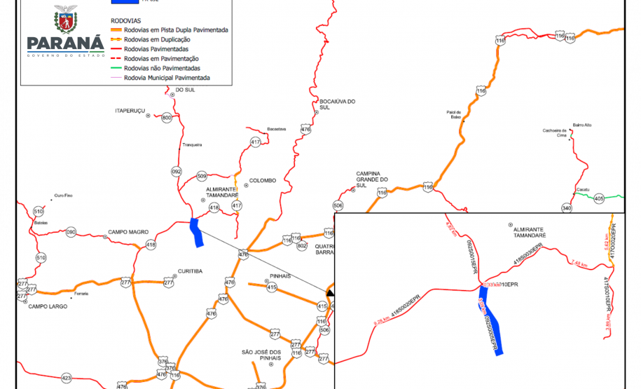 Conservação faixa PR-092