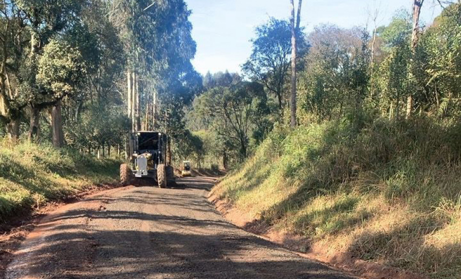 DER/PR prepara conservação de 49 km de rodovias rurais no Sul do estado