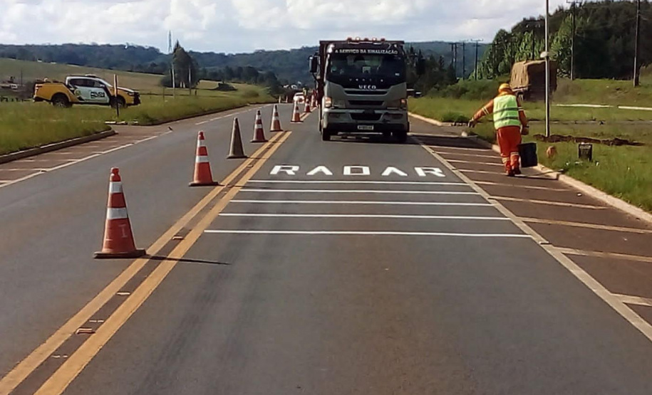 DER instala radares e projeta mais melhorias no trevo da PRC-466, em Guarapuava