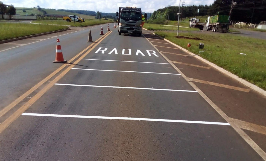 DER instala radares e projeta mais melhorias no trevo da PRC-466, em Guarapuava