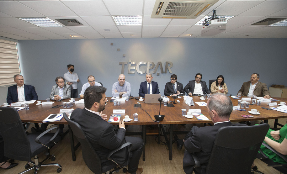 CURITIBA (BRASIL), 22/11/2022;  Presidente do Tecpar Jorge Augusto Callado Afonso Recebe comitiva do Uruguai, Paraná, Brasil,. Foto: Hedeson Alves/TECPAR