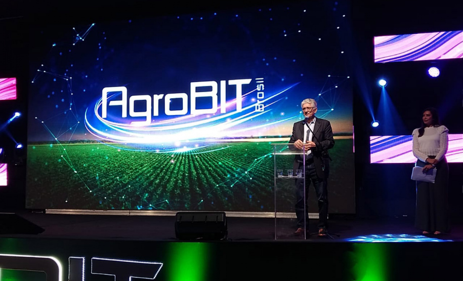 Secretário da Agricultura e do Abastecimento, Norberto Ortigara, na abertura do AgroBIT Brasil, em Londrina -