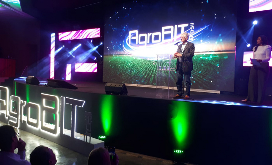 Secretário da Agricultura e do Abastecimento, Norberto Ortigara, na abertura do AgroBIT Brasil, em Londrina -