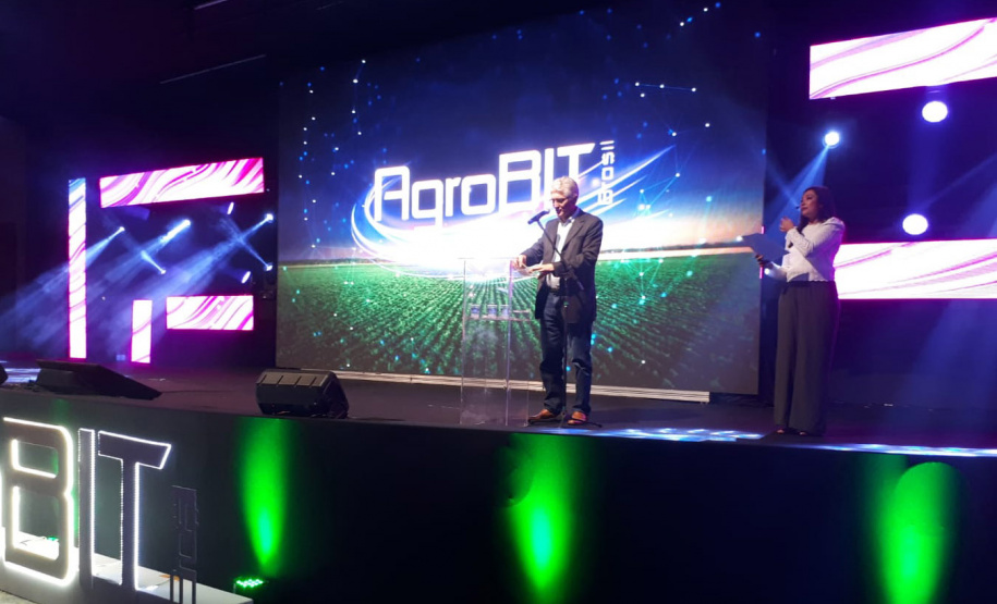 Secretário da Agricultura e do Abastecimento, Norberto Ortigara, na abertura do AgroBIT Brasil, em Londrina -