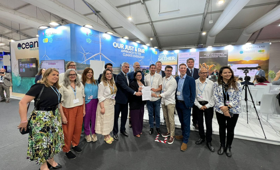 Comissão do Meio Ambiente do Codesul, no Egito, durante a realização do COP27