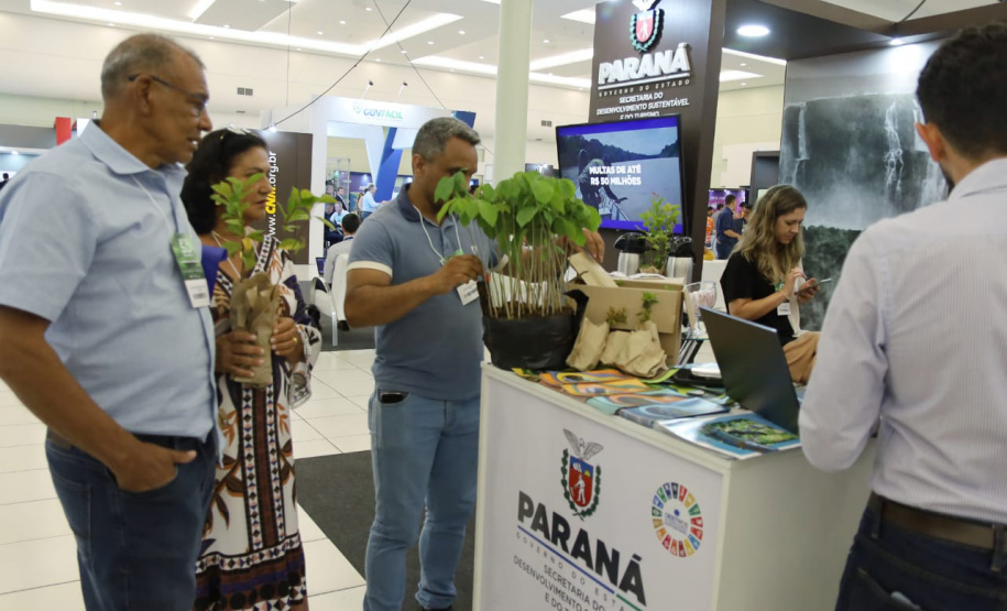 articipantes do Governo 5.0 levam para casa mudas de árvores nativas