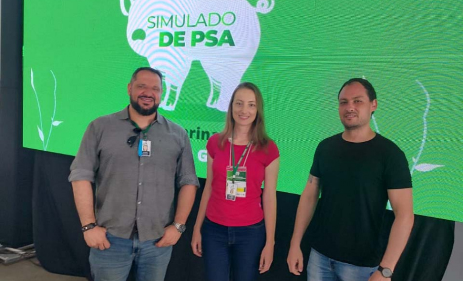 Adapar participa de simulado de emergência contra a peste suína africana