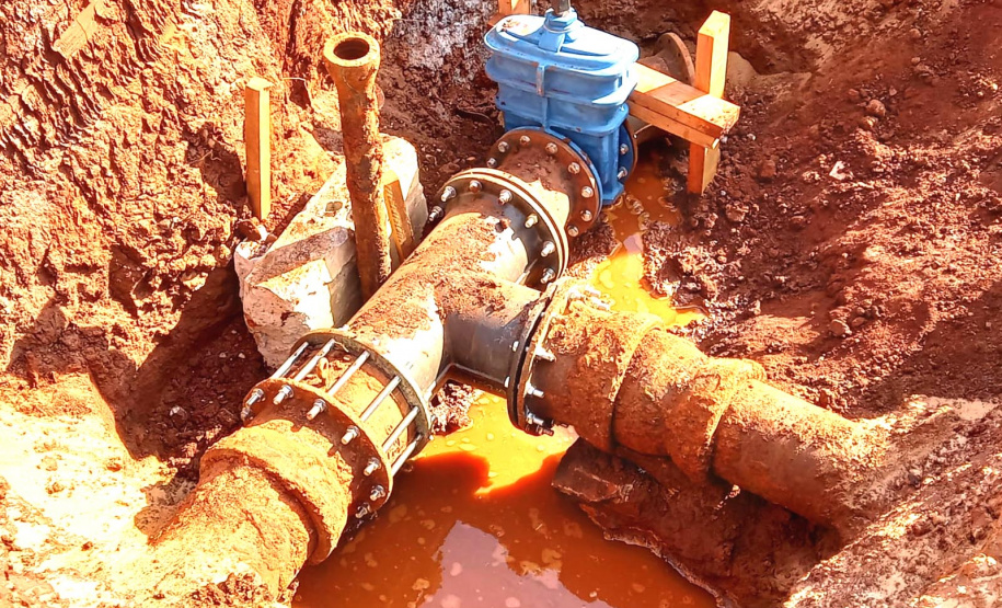 Obra da Sanepar amplia sistema de água em Assis Chateaubriand