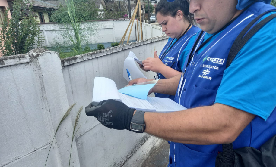 Sanepar inicia vistoria de ligações de esgoto em Ponta Grossa